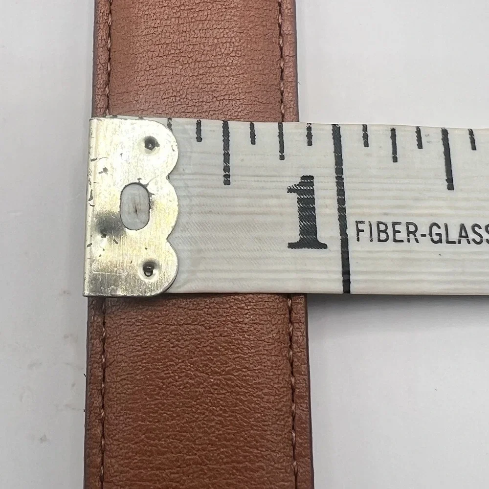 VTG Coach 8400 Glove Tanned Cowhide Belt Large British Tan Cognac Brass Buckle